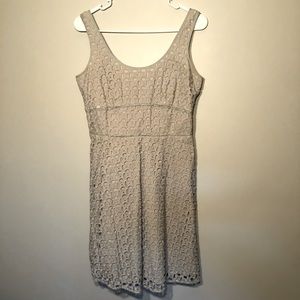 LOFT Eyelet Sleeveless Dress